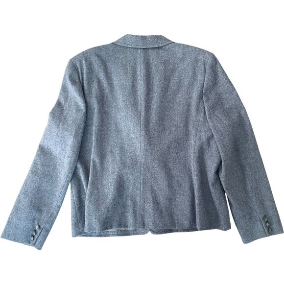Pendleton Virgin Wool Gray Blazer Jacket Career size 18 - Picture 7 of 8